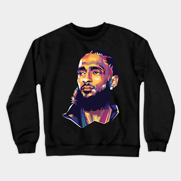 Nipsey Hussle Crewneck Sweatshirt by ESENTIAL-AF